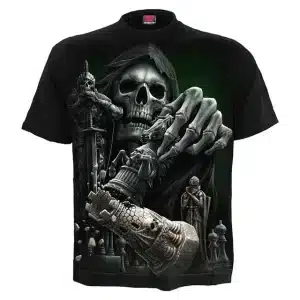 Master of Games Skeleton Reaper Chess Men’s T-Shirt