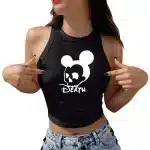 Mickey Mouse Skull Death Women’s Crop Top