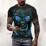 Monster Energy Blue Eyes Skull Aura Epic Men’s T-Shirt