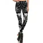 Mystic Occult Animal Skull Print Women's Leggings