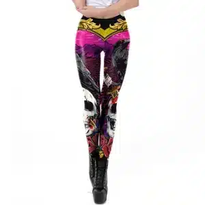 Mystic Raven & Skull Workout Women’s Leggings