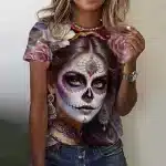 Mystical Aura Sugar Skull Catarina Women's T-Shirt