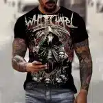 Necromancer Warlord Skull Short Sleeve Men’s T-Shirt