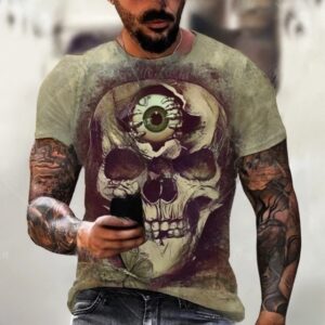 Ocular Insight Mystic Skull Eye Horror Men’s T-Shirt