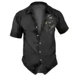 Phantom Skull Icon Horror Men’s Hawaiian Shirt