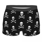 Pirates Flag Cross Skull Icon Black Men’s Underwear