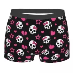 Playful Hearts & Skulls Charm Icons Male Boxer Briefs