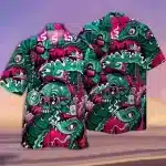 Psychedelic Lizard & Skull Men’s Hawaiian Shirt