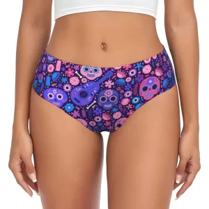 Purple Sugar Skull Floral Sexy Women’s Underwear