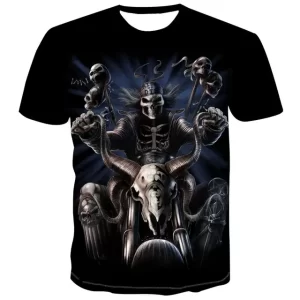 Ride or Die Skeleton Motor Biker Gothic Men's T-Shirt