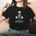 Skeleton Gym Deadlift Short Sleeve Women's T-Shirt