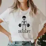 Skeleton Gym Deadlift Short Sleeve Women's T-Shirt