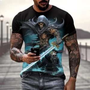 Spectral Skeleton Warrior Abyss Dope Men's T-Shirt