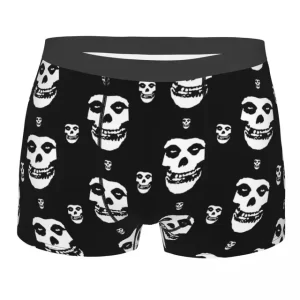 The Misfits Iconic Skull Logo Pattern Male Boxer Briefs