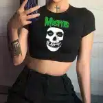 The Misfits Skull Logo Punk Women’s Crop Top
