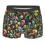 Trippy Monster Skulls Carnival Art Horror Men's Boxers