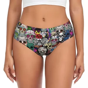 Urban Patchwork Skull and Symbols Sexy Panties