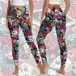 Vibrant Sugar Skull Fiesta Workout Women's Leggings