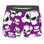 Whimsical Cartoon Purple Skulls Funny Men's Boxers