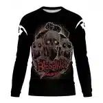 Bloodklot Hantu Skull Drip Horror Men’s Long Sleeve T-Shirt