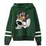 Christmas Festive Skull Sugar Candy Women's Hoodie