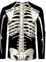 Classic Anatomical Spine Skeleton Men’s Long Sleeve T-Shirt