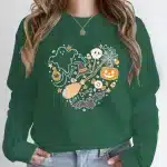 Cute Halloween Pumpkin Skull Icons Women's Sweatshirt