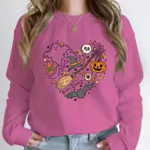 Cute Halloween Pumpkin Skull Icons Women's Sweatshirt