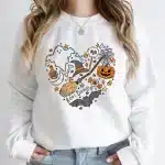 Cute Halloween Pumpkin Skull Icons Women's Sweatshirt