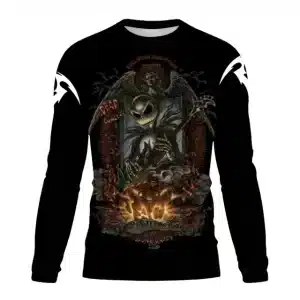 Dark Angel Metal Jack Skeleton Men’s Long Sleeve T-Shirt