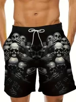 Dark Harrowing Skulls Trapped Hands Gothic Men's Shorts