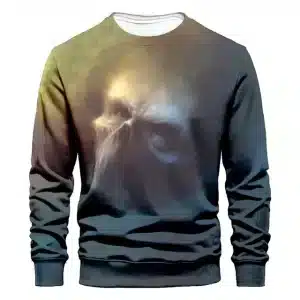 Dark Mist Skull Shadow Art Horror Black Men’s Sweatshirt