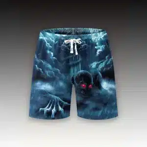 Dark Phantom Frozen Evil Skull Ice Kingdom Men's Shorts