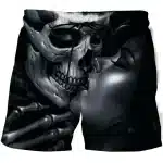 Dark Romance Skeleton Kiss Gothic Couple Men's Shorts