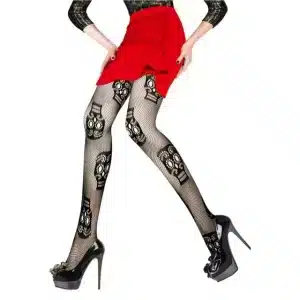 Day of the Dead Sugar Skull Fishnet Women’s Stockings