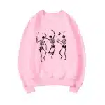 Funny Dancing Skeleton Moonlight Women's Sweatshirt