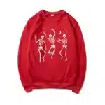 Funny Dancing Skeleton Moonlight Women's Sweatshirt