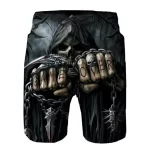 Grim Reaper Skeleton Game Over Horror Men's Shorts