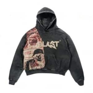 Grunge Blast Skull Soldier Art Gothic Women's Hoodie