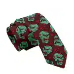 Haunted Zombie Skulls Blood Splatter Horror Tie