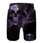 Hollow Purple Phantom Skull Smoke Graphic Men's Shorts