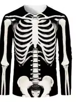 Human Skeleton Bones Cosplay Men’s Long Sleeve T-Shirt