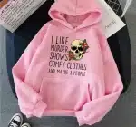I Like Murder Rose Skull Funny Graphic Women's Hoodie