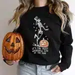 Most Wonderful Time Dancing Skeleton Women's Sweatshirt
