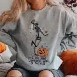 Most Wonderful Time Dancing Skeleton Women's Sweatshirt
