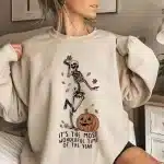 Most Wonderful Time Dancing Skeleton Women's Sweatshirt