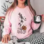 Most Wonderful Time Dancing Skeleton Women's Sweatshirt