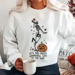 Most Wonderful Time Dancing Skeleton Women's Sweatshirt