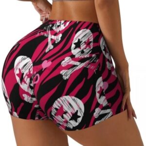 Women's Skull & Skeleton Yoga Shorts