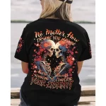 Romantic Skeleton Couple Insanity Quote Women's T-Shirt